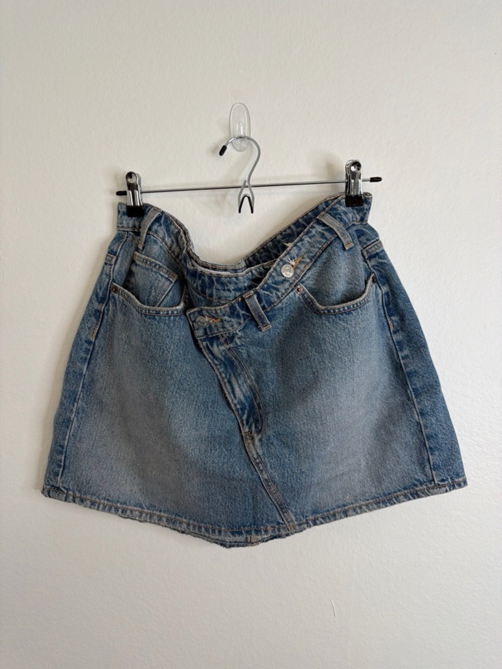 Zara Light Blue Denim Mini Skirt